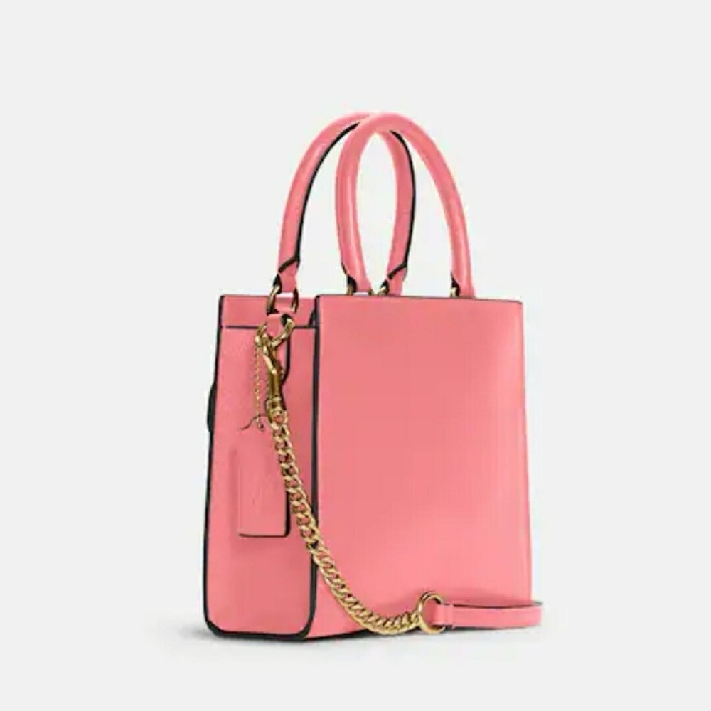 Coach Mini Pepper Crossbody Pebbled Leather Bag Crossbody | Taffy | C6778 - Picture 3 of 16